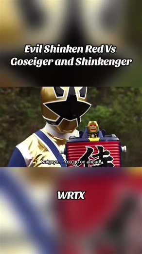 Evil Shinken Red Vs Goseiger and Shinkenger #fyp #supersentai #shinkenger #goseiger #powerrangers