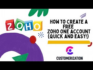 How To Create a Free Zoho One Account QUICK AND EASY