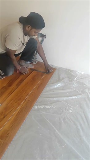 Professional SPC Flooring Installation Process🔨✨ #spcflooring #qualityflooring