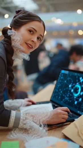 Ada at a Hackathon — Code Meets Curiosity #AdaLovelace #WomenInSTEM #Hackathon