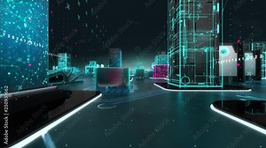 Develop with digital technology concept