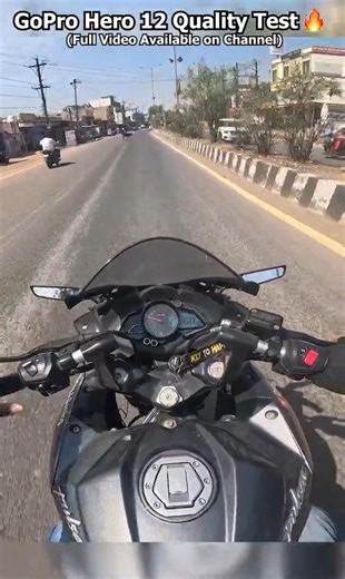 BEST MOTOVLOGGING SETUP 2026 🔥| GOPRO HERO 12 QUALITY TEST | #shorts #youtubeshorts #motovlog