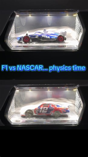 F1 vs NASCAR 🏁 Which has better airflow? Comment: F1 or NASCAR #fyp #formula1 #nascar #hotwheels #cars