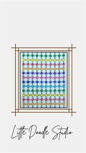 Small rainbow circles + 3 simple lines… and look what they create! ✨