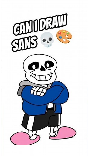 💀🎨 Drawing Sans | Cool Undertale Art #Shorts