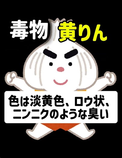 【毒劇物】黄リンのポイント