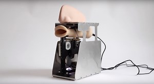 Headless, eyeless robot mouth powered by AI says random prayers in Amazon’s Kendra voice