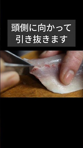 アジの骨抜きのやり方｜刺身用アジの基本工程
