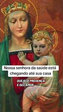 Nossa senhora da saúde está chegando em sua casa pra levar cura é alívio tome posse 🙏 #fe