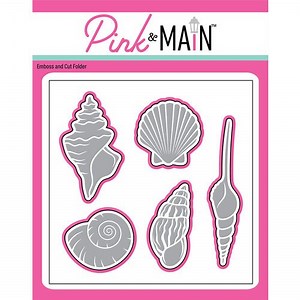 Pink and Main - Emboss and Cut Folder - Seashells