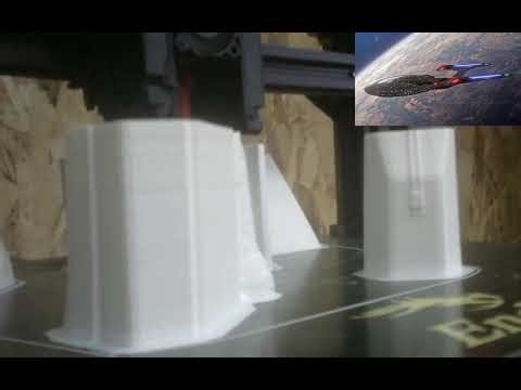 LIVE PRINTING USS Enterprise - E Left Nacelle No Cam, No Mic