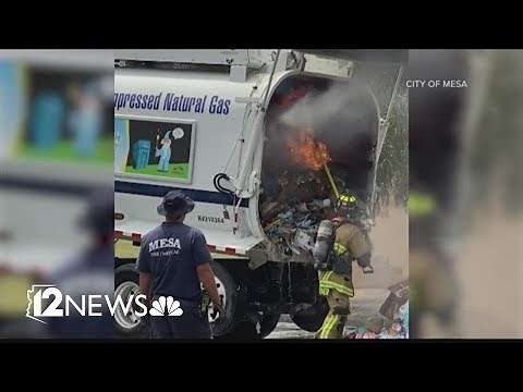 What you're trashing could be causing fires in Mesa garbage trucks