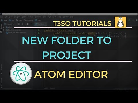 How to Create New Folder to Project in Atom Text Editor