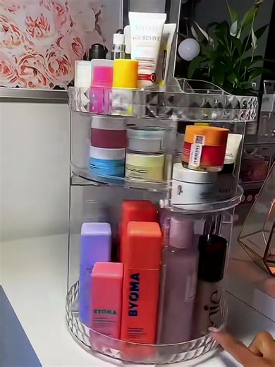 Organize your cosmetics beautifully and effortlessly. ✨ Shop now #sivhomedecoph #spacesaver #fypシ゚ #fyp #makeuporganizer