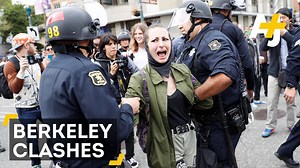 511K views · 3K reactions | Hundreds of Trump supporters and protesters clashed in Berkeley, California. | AJ+ | Facebook