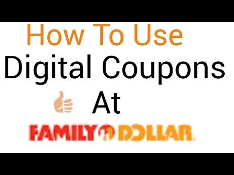 How to use Digital Coupons at Family Dollar/ Using the app