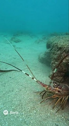 Octopus Ambushes Lobster—Burrow Battle Unfolds