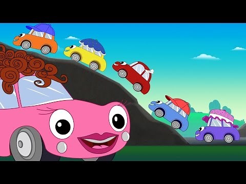 Five Little Baby Cars Song | Pom Pom Car Songs by FunForKidsTV