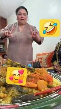 Things are heating up with Khadija Bent Lblad over a couscous platter lol #KingdomOfMorocco