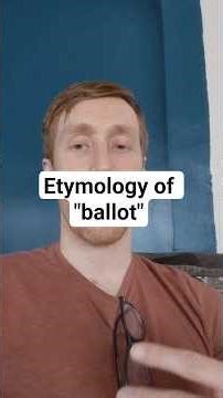 The word #ballot actually comes from an ancient #sortition process. #history #etymology #democracy