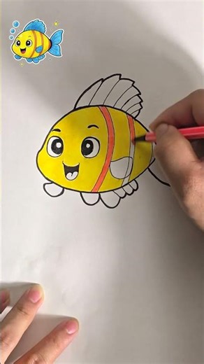 Can you draw this cute fish ?