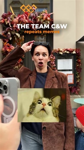 Our camera caught the C&W crew hyped up and recreating trending memes! 🤪