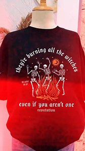 BOO! Get ready for a howling good time! Cute Skull Halloween tees are here!>>https://www.wealthydogs.com/products/theyre-burning-all-the-witches-halloween-skeleton-dancing-t-shirt-v-neck-shirts-sweatshirt-hoodie-tank-top-wddz1492 | WDNC LADY