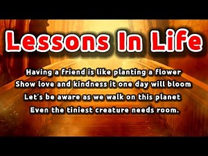 Lessons in Life - Brigette Bryant & Daniel Ho | 8th English Memory Poem