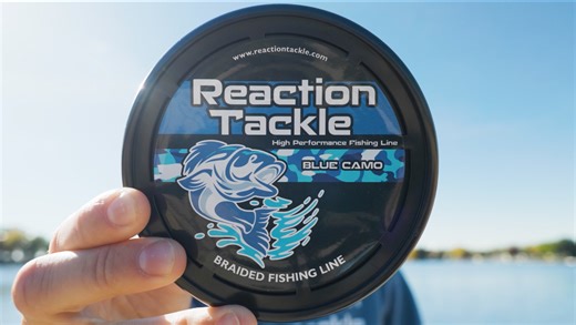 Reaction Tackle X8 8-Strand Braided Fishing Line – Super Strong Abrasion-Resistant PE Braid – Long Cast, Zero Stretch – Freshwater & Saltwater - Sea Blue - 10LB / 1000yd