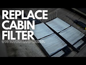 How To Replace the Cabin Air Filter on a 100 Series Land Cruiser / Lexus LX470 (4K)