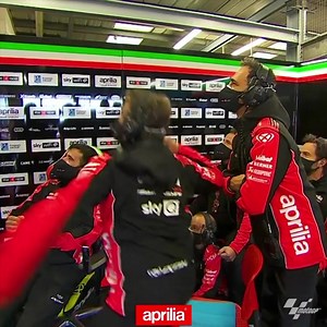 APRILIA IS BACK! . We made history at Silverstone: @aleixespargaro finished 3rd position and gave us our 1st podium in MotoGP! . #Aprilia #ApriliaIndonesia #BeARacer #MotoGP | Aprilia