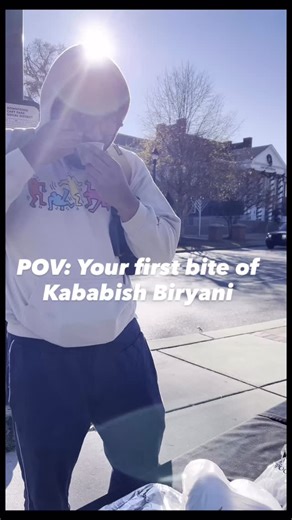  THIS IS HOW YOUR FIRST BITE OF BIRYANI LOOKS AT KABABISH CAFE  Man...