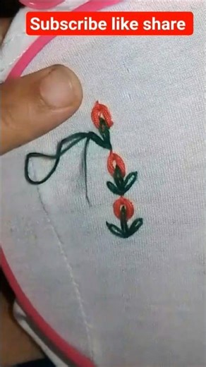 blue and red thread design stitching #embroidery #needlework #art