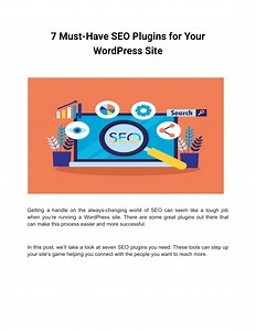 7 Must-Have SEO Plugins for Your WordPress Site - SlideServe