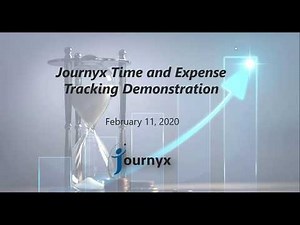 Journyx JX Time & Expense Tracking Software Demo - Feb 2020