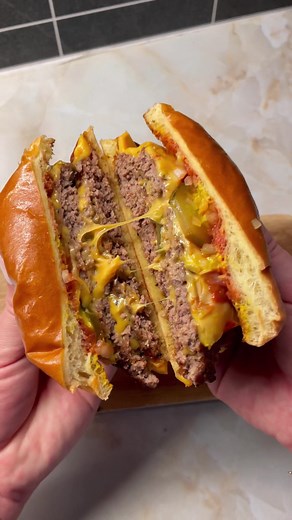 Double Cheeseburger Recipe - Delicious Homemade Burger