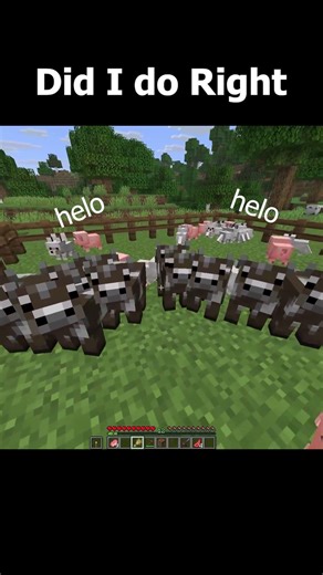 I Did Right ? #minecraftmemes #shorts #minecraft