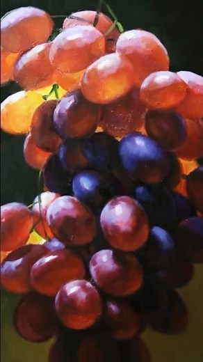 How to Paint Grapes in Oils #art #stillife