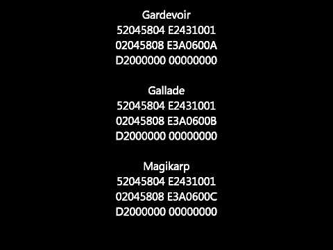 Pokemon Conquest (US) Action Replay Codes