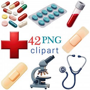 42 PNG Health & Medical Clipart, Doctor Tools, Medical Instruments, Hospital Equipment, Healthcare Digital Files, Commercial Use, Printable - Etsy