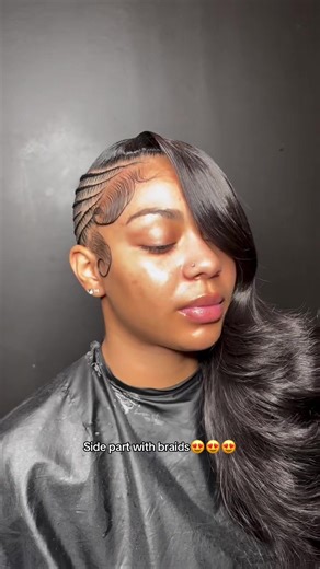 Cute Side Part Hairstyle with Braids Tutorial