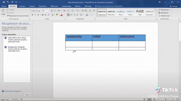 Comment insérer et personnaliser un tableau dans Word
