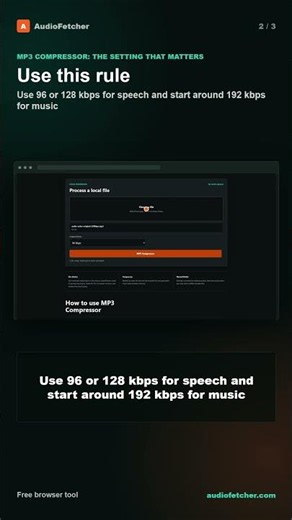 MP3 Compressor: The Setting That Matters #shorts