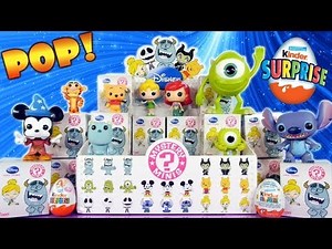 Disney Mystery Minis Unboxing Full Case Mickey Mouse Winnie The Pooh Maleficent Kinder Surprise Toys