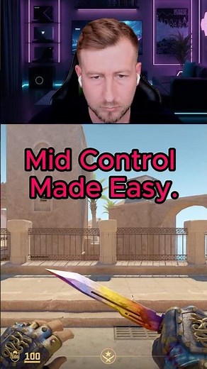 How To WIN Mid on Anubis Every Round (3 Smokes CS2) #cs2 #counterstrike #gaming