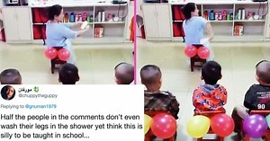 Teacher uploads video of her showing students how to wipe their bottoms, divides the internet