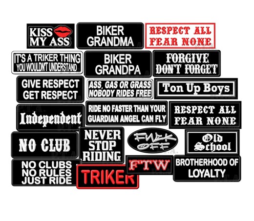 Motorcycle Embroidered Iron-on Patches for Jacket Vest Applique - Etsy