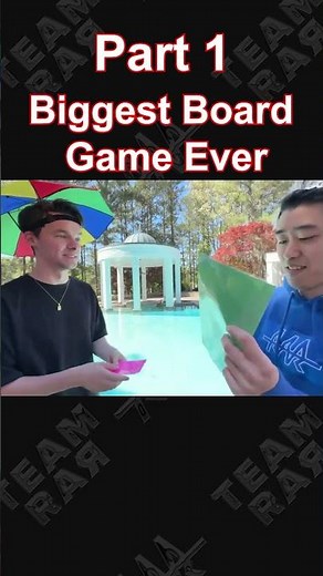 We Played The WORLD'S LARGEST Board Game! #shorts