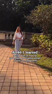 Studies show people over 40 lose 2x more fat when they do THIS before dinner And it does not involve supplements or a gym! That little belly bulge that just doesn’t go no matter how “clean” you eat or how much you move? The real issue isn’t your effort - it’s your timing. A simple shift - moving your body before dinner - can change how your metabolism works through the night. Just 10 minutes of gentle movement (a walk, squats, or a few stretches) can: -Help your muscles use up blood sugar instea