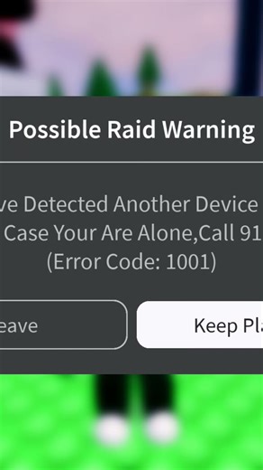 error code 1001 (NOTE:This Is Fake)